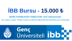 İBB Genç Üniversiteli Eğitim Bursu : 15.000 TL İBB Genç Üniversiteli Eğitim Bursu : 15.000 TL
