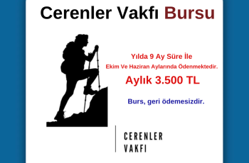 Cerenler Vakfı Burs Duyurusu Cerenler Vakfı Burs Duyurusu
