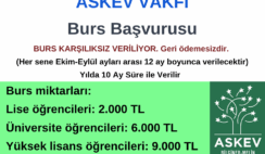 ASKEV Burs Duyurusu ASKEV Burs Duyurusu