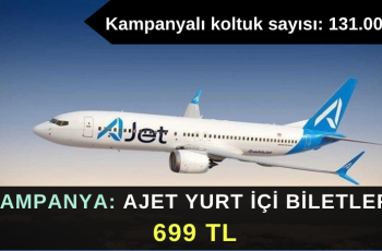 AJet Havayolları : 699 TL Yurt içi Bilet Kampanyası AJet Havayolları : 699 TL Yurt içi Bilet Kampanyası