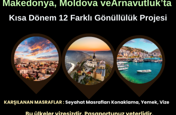 3 Farklı Ülkede Toplam 12 Gönüllülük Projesi