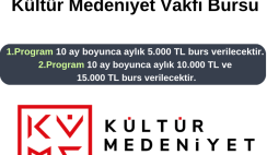 Kültür Medeniyet Vakfı Bursu Kültür Medeniyet Vakfı Bursu