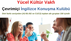Yücel Kültür Vakfı : Çevrimiçi İngilizce Konuşma Kulübü Yücel Kültür Vakfı : Çevrimiçi İngilizce Konuşma Kulübü