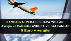 Pegasus Kampanya : Avrupa ve Balkanlar 5 Euro + Vergiler Pegasus Kampanya : Avrupa ve Balkanlar 5 Euro + Vergiler