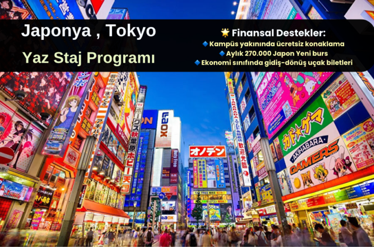 Japonya , Tokyo : Yaz Staj Programı