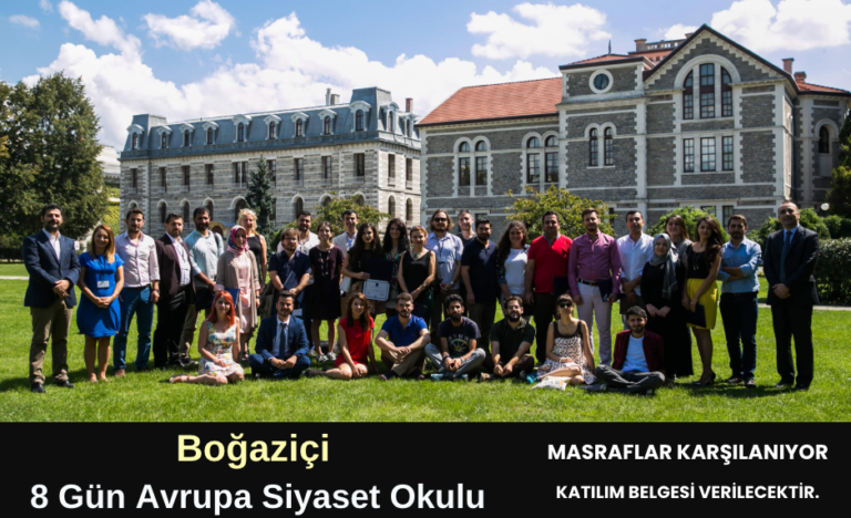 Boğaziçi : 8 Gün Avrupa Siyaset Okulu
