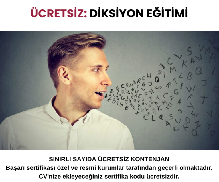 Diksiyon Eğitimi – Ücretsiz ve Sertifikalı