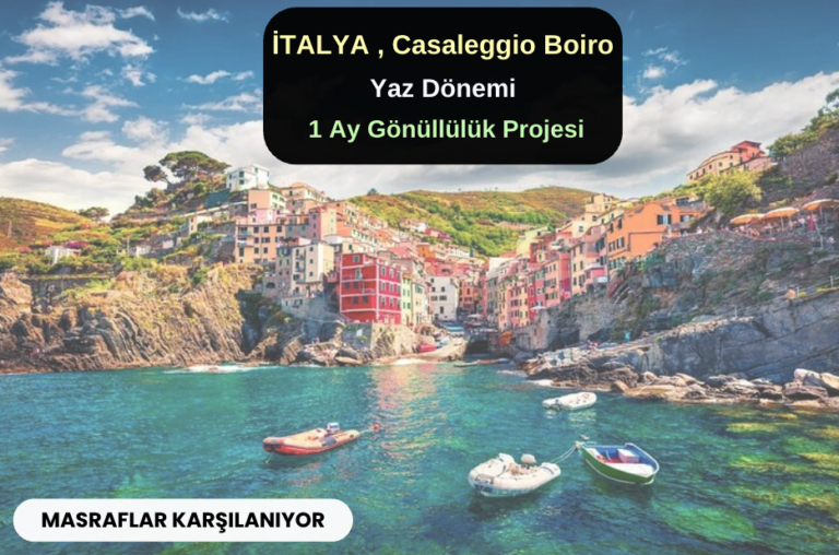İtalya , Casaleggio Boiro : 1 Ay Gönüllülük Projesi
