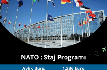 Nato Staj Programı: Aylık Maaş 1.286 Euro Nato Staj Programı: Aylık Maaş 1.286 Euro