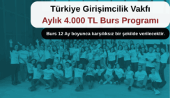 Türkiye Girişimcilik Vakfı Aylık 4000 TL Burs Programı Türkiye Girişimcilik Vakfı Aylık 4000 TL Burs Programı