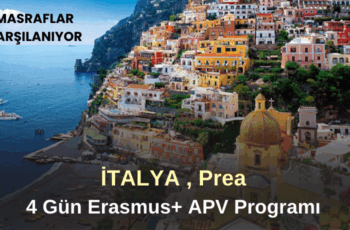 İtalya , Prea : 4 Gün Erasmus+ APV Programı İtalya , Prea : 4 Gün Erasmus+ APV Programı