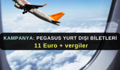 Pegasus Kampanya: Yurt dışı 11 Euro + Vergiler Pegasus Kampanya: Yurt dışı 11 Euro + Vergiler