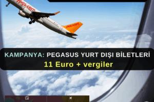 Pegasus Kampanya: Yurt dışı 11 Euro + Vergiler