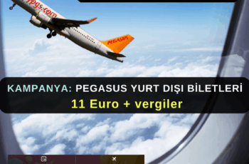 Pegasus Kampanya: Yurt dışı 11 Euro + Vergiler Pegasus Kampanya: Yurt dışı 11 Euro + Vergiler