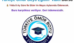 Türkiye Ömür Boyu Eğitim Vakfı Burs Duyurusu Türkiye Ömür Boyu Eğitim Vakfı Burs Duyurusu