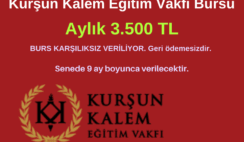 Kurşun Kalem Eğitim Vakfı Burs Duyurusu Kurşun Kalem Eğitim Vakfı Burs Duyurusu