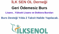 İlk Sen Ol Gençlik Hareketi Derneği Burs Duyurusu İlk Sen Ol Gençlik Hareketi Derneği Burs Duyurusu