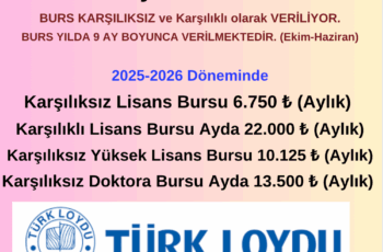 Türk Loydu Vakfı Burs Duyurusu Türk Loydu Vakfı Burs Duyurusu