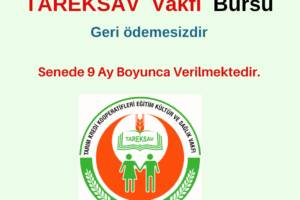 Tareksav Eğitim Burs Duyurusu