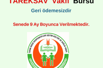 Tareksav Eğitim Burs Duyurusu Tareksav Eğitim Burs Duyurusu