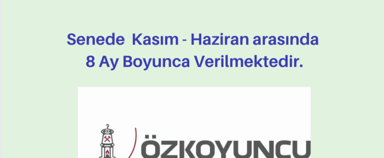 Özkoyuncu Madencilik Burs Duyurusu