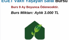 EGET Vakfı Yaşayan Safai Burs Duyurusu
