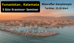 Yunanistan , Kalamata : 5 Gün Erasmus+ Seminer