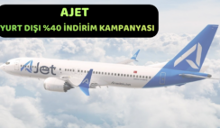 AJet: Yurt Dışı Uçuşları Yüzde 40 İndirim Kampanyası