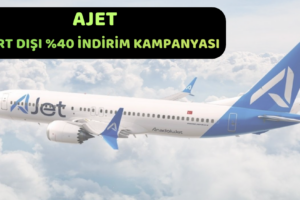 AJet: Yurt Dışı Uçuşları Yüzde 40 İndirim Kampanyası