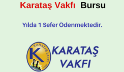 Karataş Vakfı Burs Duyurusu