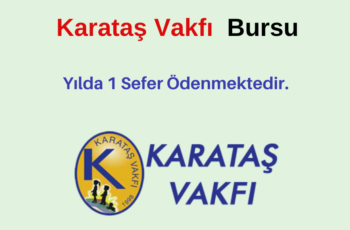 Karataş Vakfı Burs Duyurusu
