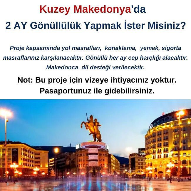 K.Makedonya , Üsküp : Kısa Dönem Erasmus+ Projesi