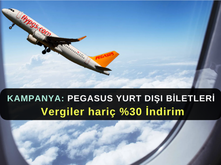 Pegasus Yurt Dışı % 30 İndirim Kampanyası