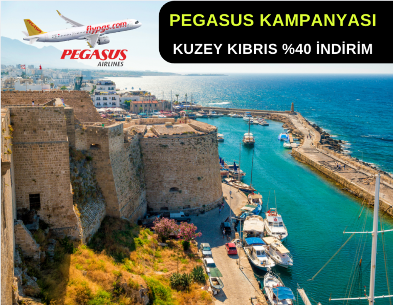 Kampanya : Pegasus Kuzey Kıbrıs Uçuşları %40 İndirim