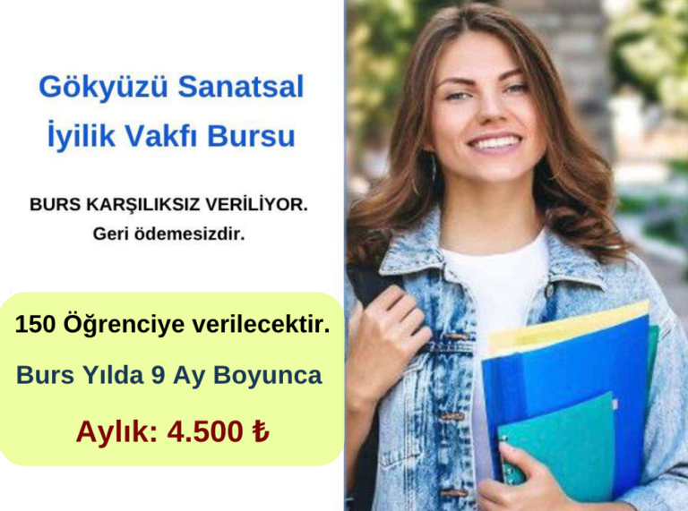 Gökyüzü Sanatsal İyilik Vakfı Burs Başvuruları