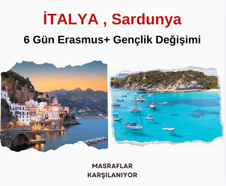 İtalya , Sardunya : 6 Gün Erasmus+ Gençlik Değişimi