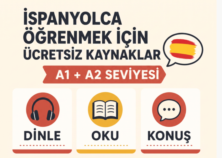 İspanyolca Öğrenmek İçin A1 ve A2 Seviyesi Ücretsiz Kaynaklar