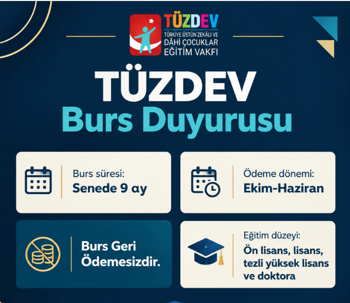 TÜZDEV Burs Duyurusu