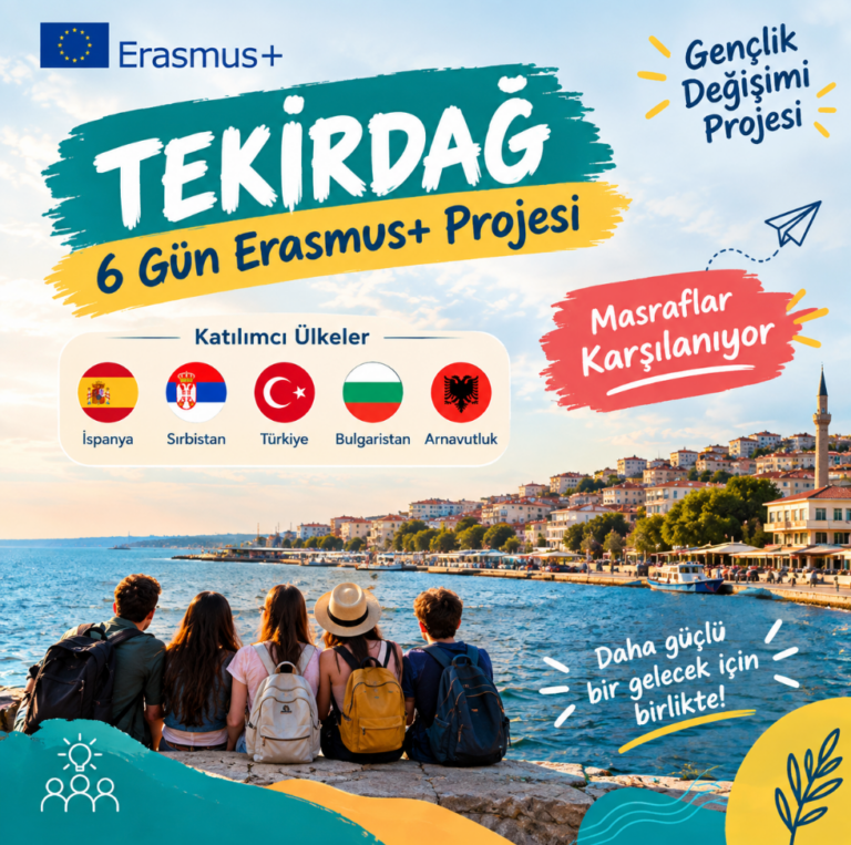 Tekirdağ : 6 Gün Erasmus+ Gençlik Değişimi