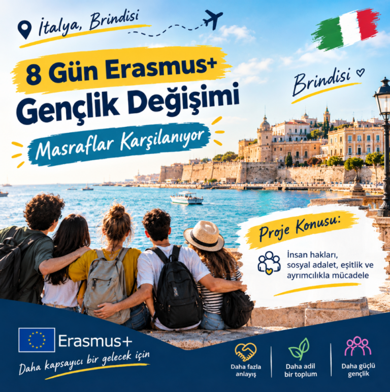 İtalya , Brindisi : 8 Gün Erasmus+ Gençlik Değişimi